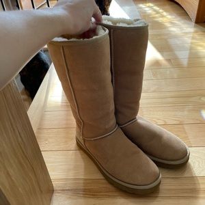 basically brand new tall sand UGGs - size 10